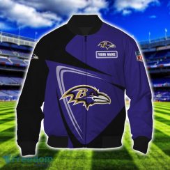 Baltimore Ravens Team 3D T-Shirt Sweatshirt Hoodie Bomber Custom Name Sport Gift For Men And Women Product Photo 4