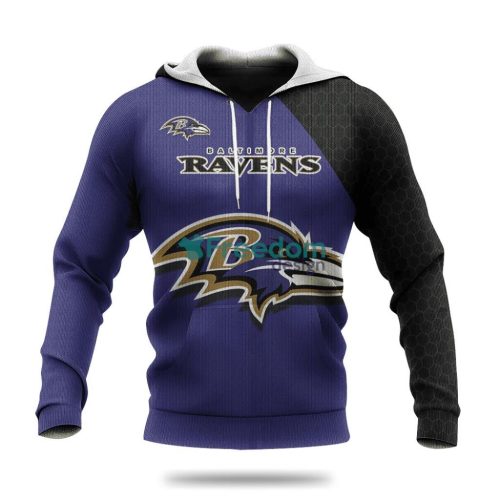 Baltimore Ravens Vintage For NFL Hoodie 3D All Over Print Keep Warm For Men And Women Product Photo 1