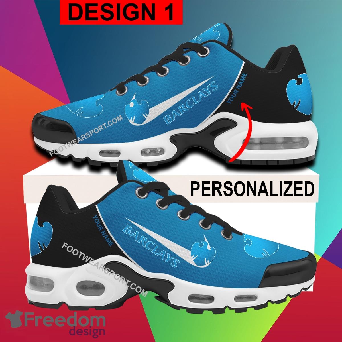 Barclays Air Cushion Sport Sneaker New Design Personalized Gift TN Shoes Fans image Barclays Air Cushion Sport Sneaker New Design Personalized Gift TN Shoes Fans - Style 1 Barclays Air Cushion Sport Shoes Personalized