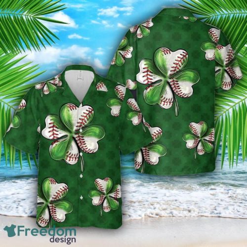 Baseball St. Patrick's Day Hawaiian Shirt Beach Holiday Product Photo 1