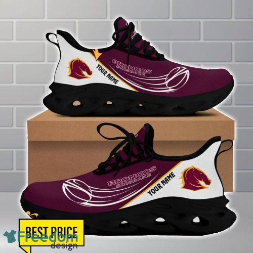 Brisbane Broncos Max Soul Shoes Trending Running Sport Shoes For Men Women Custom Name Product Photo 4