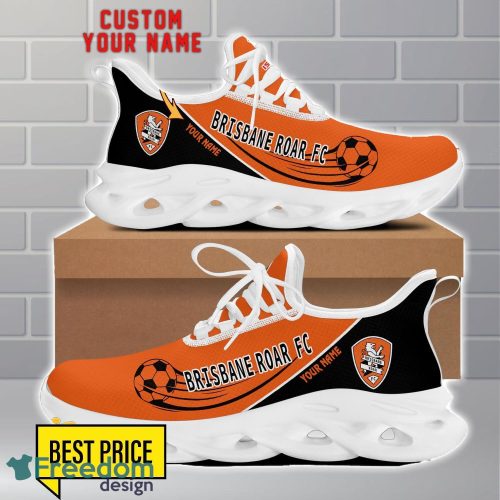 Brisbane Roar FC Max Soul Shoes Trending Running Sport Shoes For Men Women Custom Name Product Photo 2