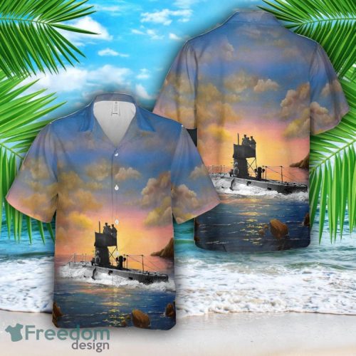 British B-class submarine All Printed 3D Hawaiian Shirt For Men Women Product Photo 1