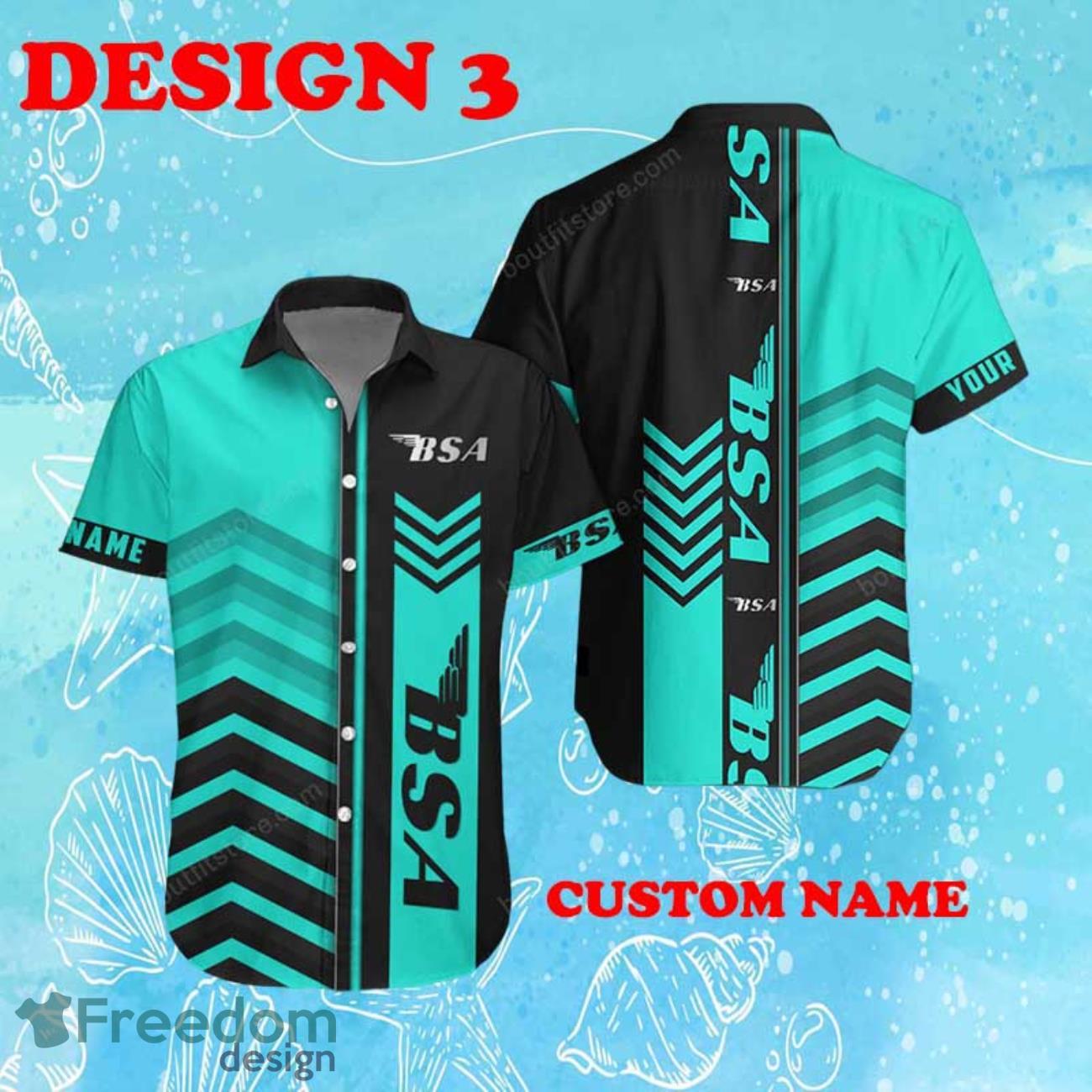 BSA Hawaiian Shirt New Design Custom Name For Men Women Beach Shirts BSA Hawaiian Shirt New Design Custom Name For Men Women Beach Shirts Product Photo 3