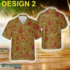 Cadillac Racing Authentic New AOP Hawaiian Shirt Coconut Tree Pattern Gift For Fans - Car Style 2 Cadillac Car Racing Hawaiian Shirt Coconut Tree Pattern