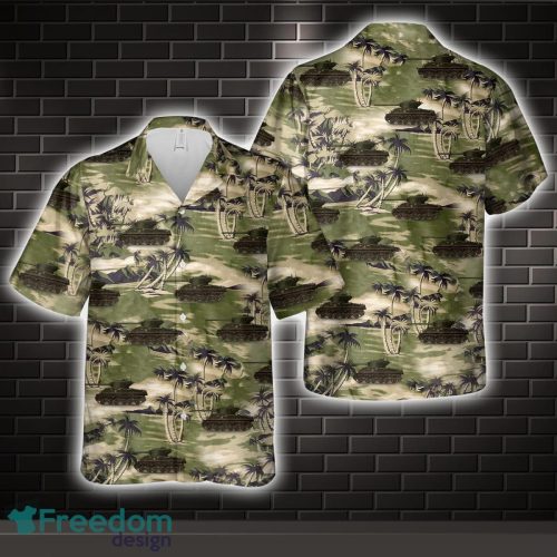 Canadian Army Sherman M4A2(76)W HVSS Bart All Printed 3D Hawaiian Shirt For Men Women Product Photo 1