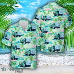 Capital Waste Services Tropical Coconut Pattern Hawaiian Shirt Summer Beach Shirt