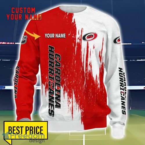 Carolina Hurricanes 3D All Printed T-Shirt Sweathirt Hoodie Bomber Jacket Personalized Name For Fans Product Photo 3