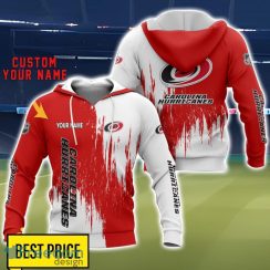 Carolina Hurricanes 3D All Printed T-Shirt Sweathirt Hoodie Bomber Jacket Personalized Name For Fans