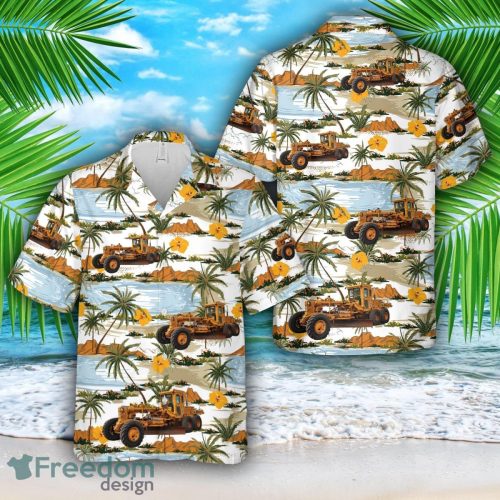 Caterpillar No12 Motor Grader Hawaiian Shirt Summer Beach Shirt Product Photo 1