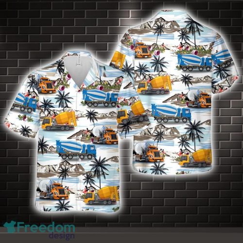 Cement Machine Truck Hawaiian Shirt Hoilday Gift Product Photo 1