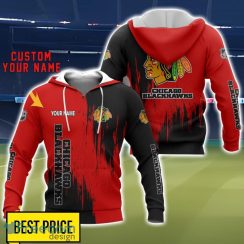 Chicago Blackhawks 3D All Printed T-Shirt Sweathirt Hoodie Bomber Jacket Personalized Name For Fans