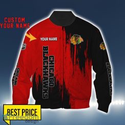 Chicago Blackhawks 3D All Printed T-Shirt Sweathirt Hoodie Bomber Jacket Personalized Name For Fans Product Photo 4