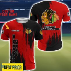 Chicago Blackhawks 3D All Printed T-Shirt Sweathirt Hoodie Bomber Jacket Personalized Name For Fans Product Photo 5