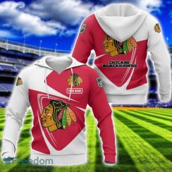 Chicago Blackhawks Team 3D T-Shirt Sweatshirt Hoodie Bomber Custom Name Sport Gift For Men And Women