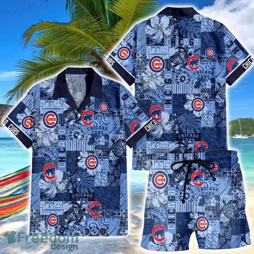 Chicago Cubs Hawaiian And Shorts Sets MLB Team Product Photo 1