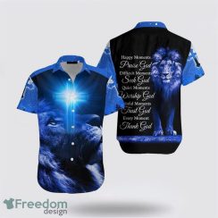 Christian Jesus Lion Cross 3D Printing Summer Beach Shirt Hawaiian Shirts & For Women