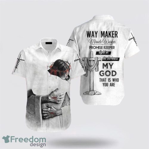 Christian Jesus Way Maker 3D Printing Summer Beach Shirt Hawaiian Shirts Product Photo 1