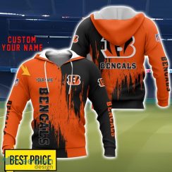 Cincinnati Bengals 3D All Printed T-Shirt Sweathirt Hoodie Bomber Jacket Personalized Name For Fans