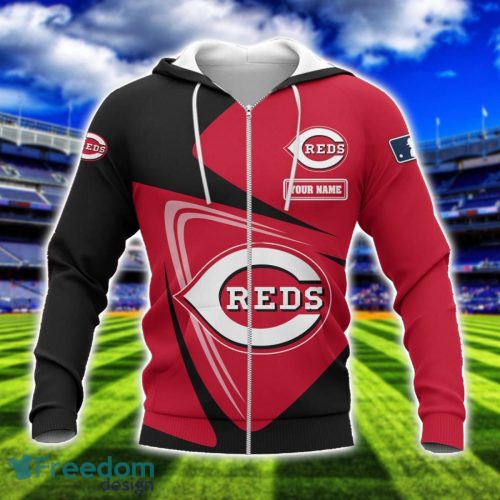 Cincinnati Reds Team 3D T-Shirt Sweatshirt Hoodie Bomber Custom Name Sport Gift For Men And Women Product Photo 2