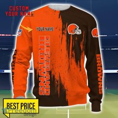 Cleveland Browns 3D All Printed T-Shirt Sweathirt Hoodie Bomber Jacket Personalized Name For Fans Product Photo 3