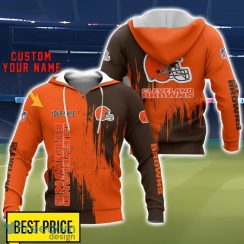 Cleveland Browns 3D All Printed T-Shirt Sweathirt Hoodie Bomber Jacket Personalized Name For Fans