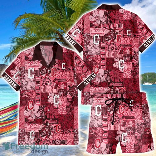 Cleveland Guardians Hawaiian And Shorts Sets MLB Team Product Photo 1