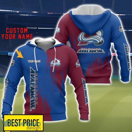 Colorado Avalanche 3D All Printed T-Shirt Sweathirt Hoodie Bomber Jacket Personalized Name For Fans Product Photo 1