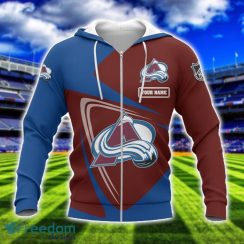 Colorado Avalanche Team 3D T-Shirt Sweatshirt Hoodie Bomber Custom Name Sport Gift For Men And Women Product Photo 2