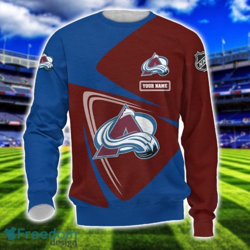 Colorado Avalanche Team 3D T-Shirt Sweatshirt Hoodie Bomber Custom Name Sport Gift For Men And Women Product Photo 3