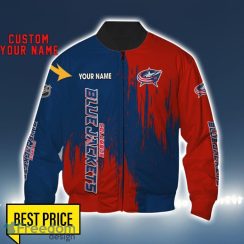 Columbus Blue Jackets 3D All Printed T-Shirt Sweathirt Hoodie Bomber Jacket Personalized Name For Fans Product Photo 4