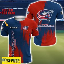 Columbus Blue Jackets 3D All Printed T-Shirt Sweathirt Hoodie Bomber Jacket Personalized Name For Fans Product Photo 5