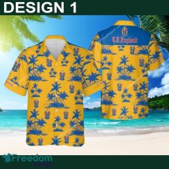 C.R. England Handmade Hawaiian Shirt Coconut Tree Pattern For Summer C.R. England Handmade Hawaiian Shirt Coconut Tree Pattern For Summer