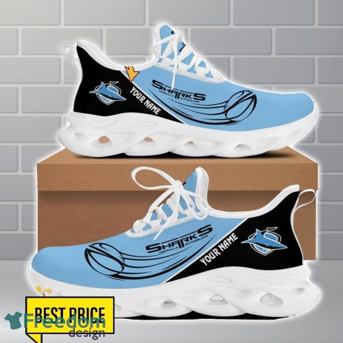 Cronulla Sharks Max Soul Shoes Trending Running Sport Shoes For Men Women Custom Name Product Photo 2