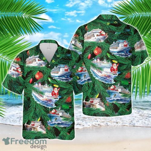 Cruise Ship Christmas Hawaiian Shirt Summer Beach Shirt Product Photo 1