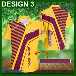 Custom Name Central Michigan Chippewas 3D Hawaiian Shirt Gold Flower Vintage Gift For Fans - Central Michigan Chippewas Hawaiian Shirt New Trending Style 3