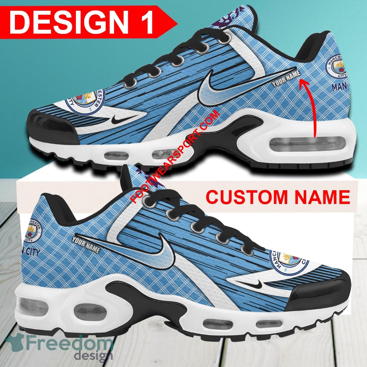 Custom Name EPL Manchester City Air Cushion Sport Shoes TN Sneakers For Men Women - EPL Manchester City Air Cushion Sport Shoes Style 1 TN Sneakers