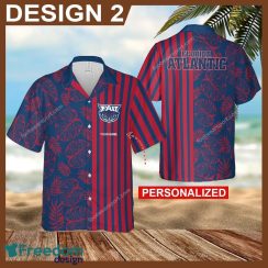 Custom Name Florida Atlantic Owls 3D 3D Hawaiian Shirt Gold Flower Vintage For Beach - Florida Atlantic Owls Hawaiian Shirt New Trending Style 2