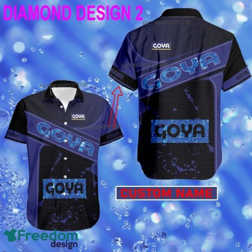 Custom Name Goya Foods 3D Hawaiian Shirt Gold, Diamond, Silver For Men And Women - Brand Style 2 Goya Foods Style DiamondHawaiian Shirt Personalized