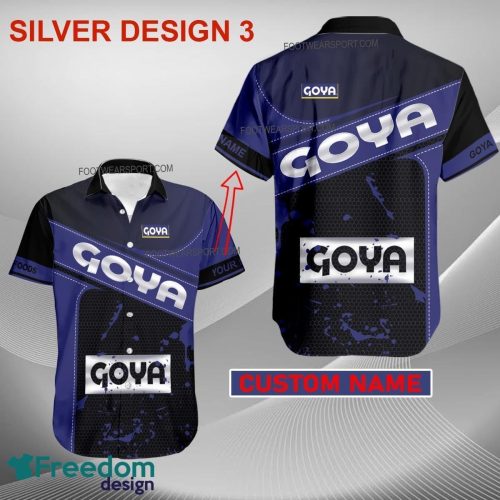 Custom Name Goya Foods 3D Hawaiian Shirt Gold, Diamond, Silver For Men And Women - Brand Style 3 Goya Foods Style SilverHawaiian Shirt Personalized