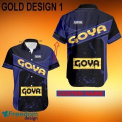 Custom Name Goya Foods 3D Hawaiian Shirt Gold, Diamond, Silver For Men And Women - Brand Style 1 Goya Foods Style GoldHawaiian Shirt Personalized