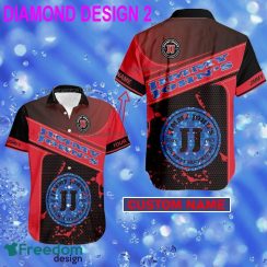 Custom Name Jimmy John's Hawaiian Shirt Gold, Diamond, Silver AOP For Men And Women - Brand Style 2 Jimmy John's Style DiamondHawaiian Shirt Personalized