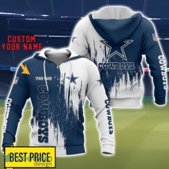 Dallas Cowboys 3D All Printed T-Shirt Sweathirt Hoodie Bomber Jacket Personalized Name For Fans