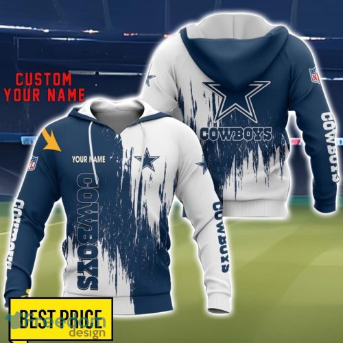 Dallas Cowboys 3D All Printed T-Shirt Sweathirt Hoodie Bomber Jacket Personalized Name For Fans Product Photo 1