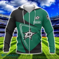 Dallas Stars Team 3D T-Shirt Sweatshirt Hoodie Bomber Custom Name Sport Gift For Men And Women Product Photo 2