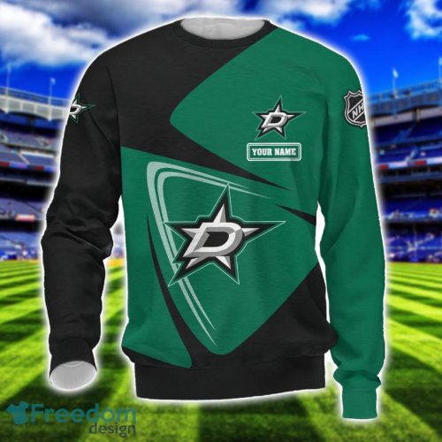 Dallas Stars Team 3D T-Shirt Sweatshirt Hoodie Bomber Custom Name Sport Gift For Men And Women Product Photo 3