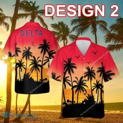 Delta Air Lines Premium Brand 3D Hawaiian Shirt Gift For Fans - Delta Air Lines Style 2 Hawaiian Shirt Tree Summer