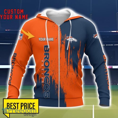 Denver Broncos 3D All Printed T-Shirt Sweathirt Hoodie Bomber Jacket Personalized Name For Fans Product Photo 2