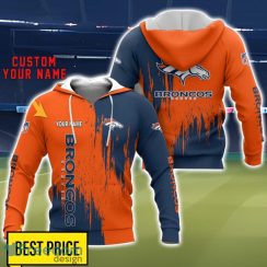 Denver Broncos 3D All Printed T-Shirt Sweathirt Hoodie Bomber Jacket Personalized Name For Fans