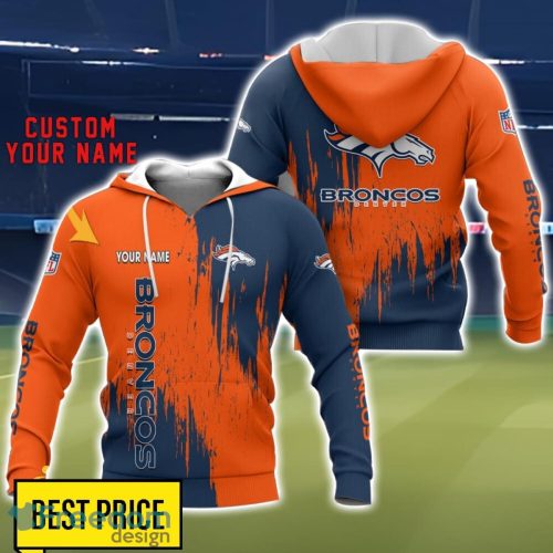 Denver Broncos 3D All Printed T-Shirt Sweathirt Hoodie Bomber Jacket Personalized Name For Fans Product Photo 1